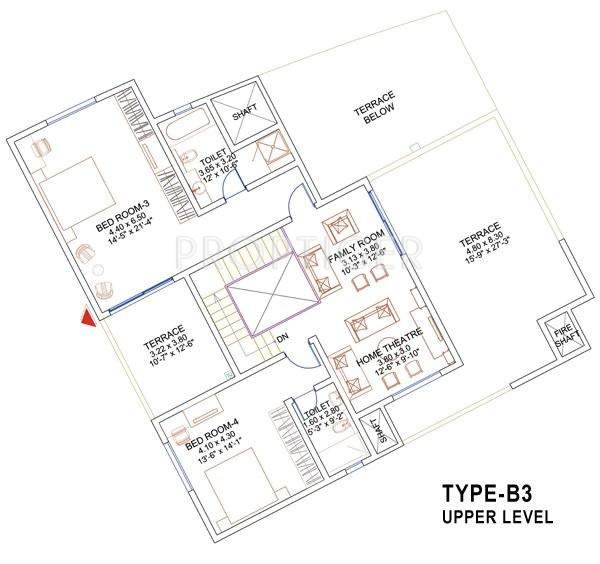 Sobha Carnation (4BHK+5T (3,863.66 sq ft) 3863 sq ft)