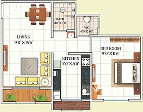 MAAD Yashvant Srushti (1BHK+1T (585 sq ft) 585 sq ft) MAAD Yashvant Srushti (1BHK+1T (585 sq ft) 585 sq ft)