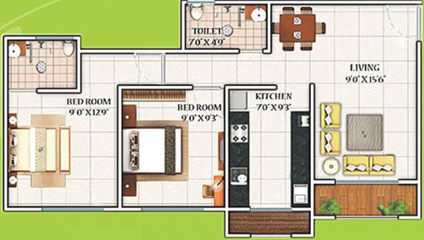 MAAD Yashvant Srushti (2BHK+1T (740 sq ft) 740 sq ft) MAAD Yashvant Srushti (2BHK+1T (740 sq ft) 740 sq ft)