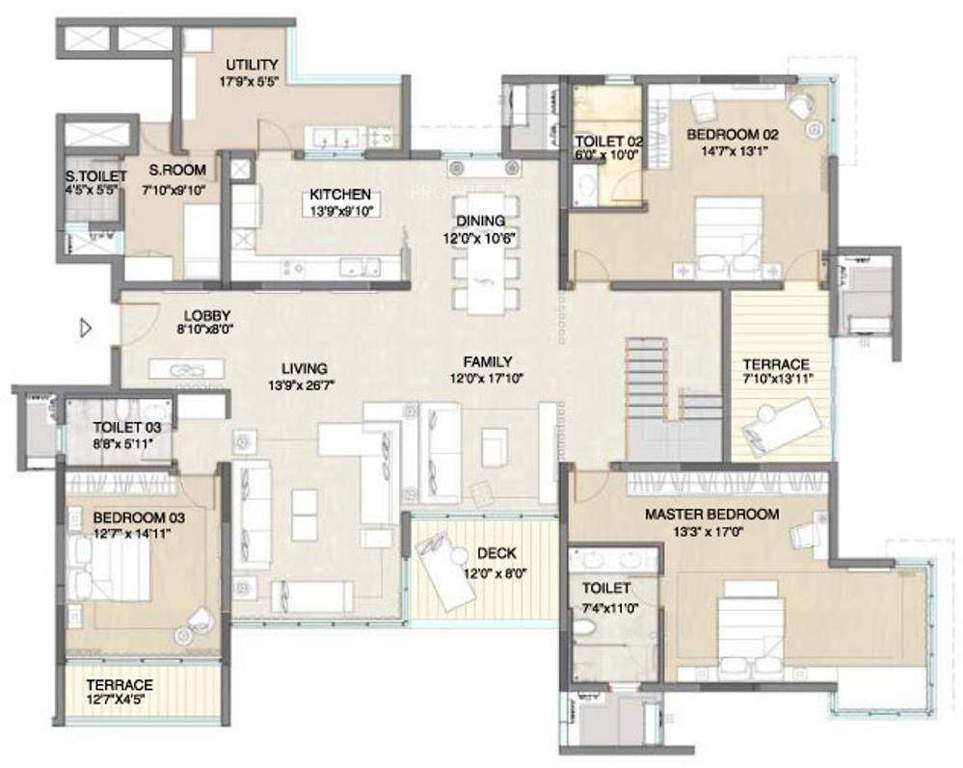 Embassy Pristine (5BHK+5T (4,289 sq ft) + Study Room 4289 sq ft)