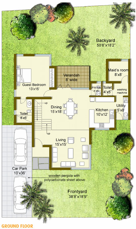 Good Palmgrove (3BHK+3T (3,230 sq ft)   Study Room 3230 sq ft)