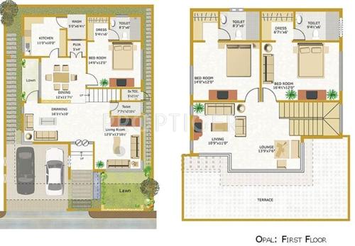 Indaus Indaus Boulevard (3BHK+4T (3,166 sq ft)   Pooja Room 3166 sq ft)
