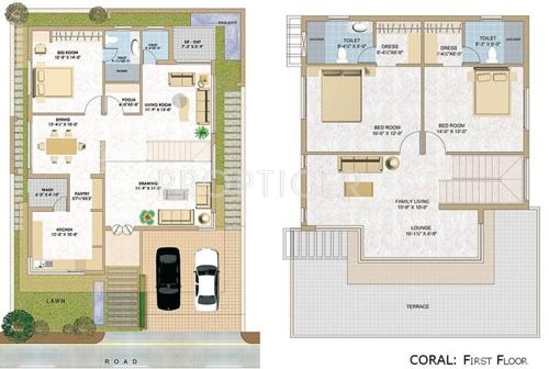 Indaus Indaus Boulevard (3BHK+4T (3,214 sq ft) 3214 sq ft)