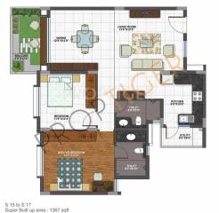 Mana Jardin (2BHK+2T (1,367 sq ft) 1367 sq ft) Mana Jardin (2BHK+2T (1,367 sq ft) 1367 sq ft)