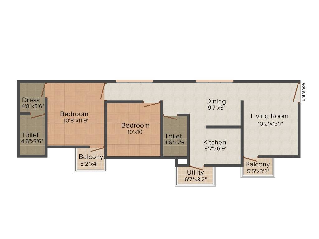 MJR Platina (2BHK+2T (1,076 sq ft) 1076 sq ft) MJR Platina (2BHK+2T (1,076 sq ft) 1076 sq ft)