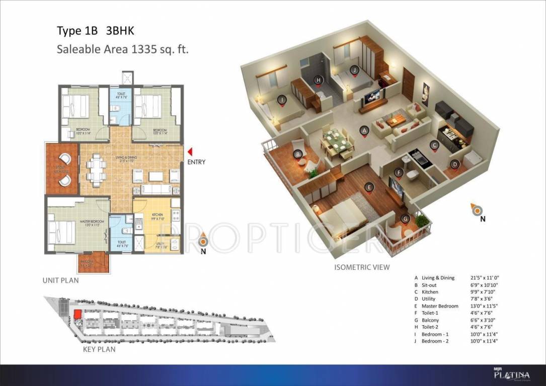 MJR Platina (3BHK+2T (1,335 sq ft) 1335 sq ft) MJR Platina (3BHK+2T (1,335 sq ft) 1335 sq ft)