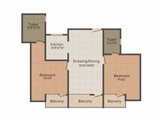 Ahinsha Ahinsha Vatika (2BHK+2T (1,150 sq ft) 1150 sq ft)