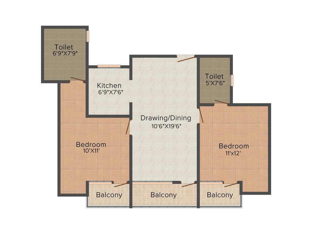 Ahinsha Ahinsha Vatika (2BHK+2T (1,150 sq ft) 1150 sq ft)