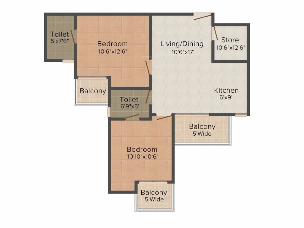 Aims Golf Avenue Phase 1 (2BHK+2T (995 sq ft) + Study Room 995 sq ft) Aims Golf Avenue Phase 1 (2BHK+2T (995 sq ft) + Study Room 995 sq ft)