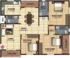 BM Marvel (3BHK+3T (1,522 sq ft) 1522 sq ft)