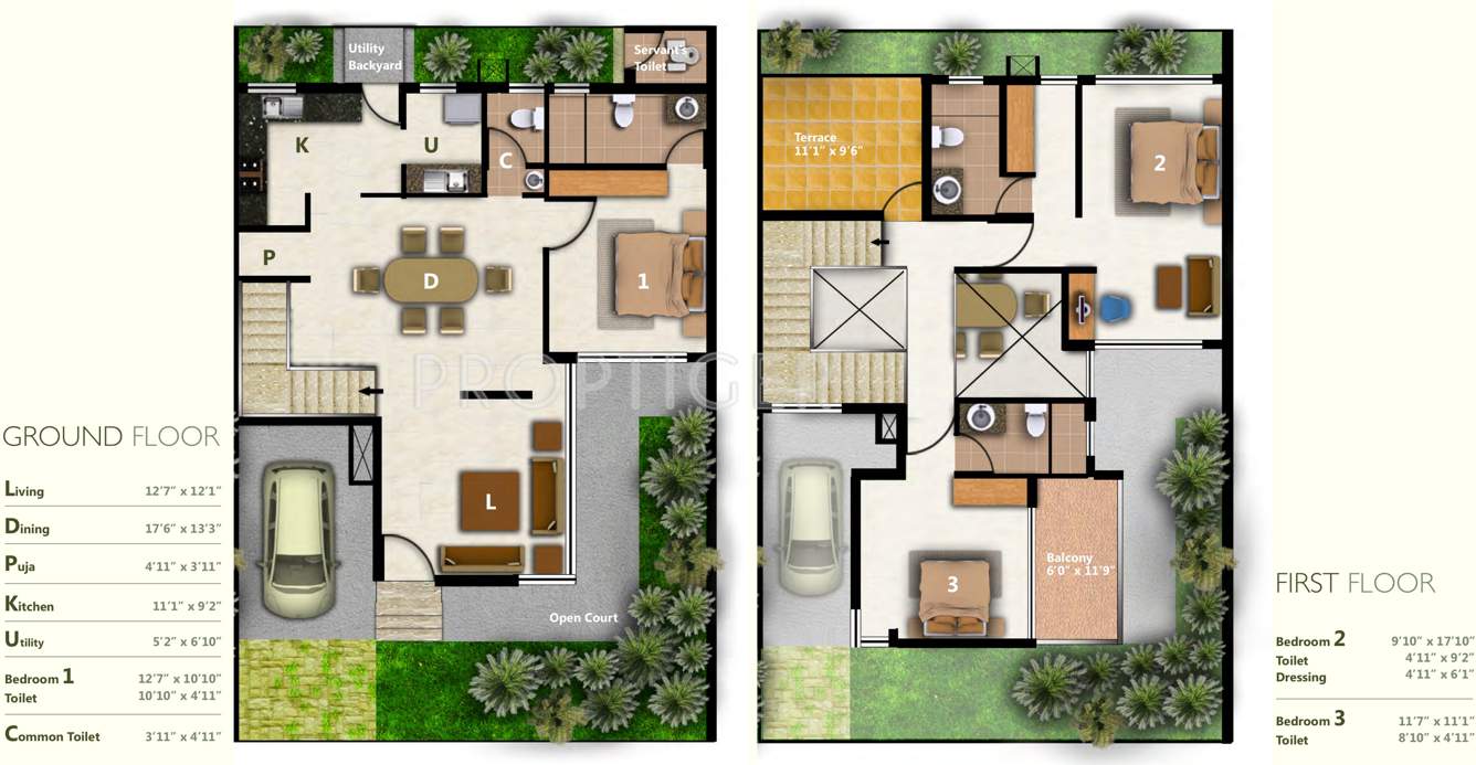 Fire The Empyrean Phase1 (3BHK+3T (2,307 sq ft) 2307 sq ft)