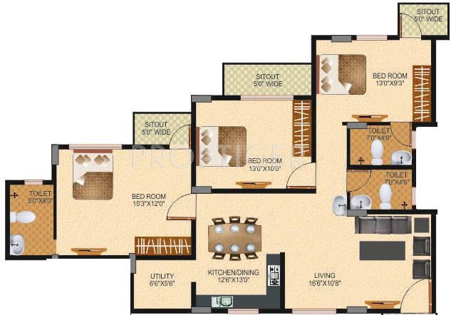 Himagiri Residency (3BHK+3T (1,563 sq ft) 1563 sq ft) Himagiri Residency (3BHK+3T (1,563 sq ft) 1563 sq ft)