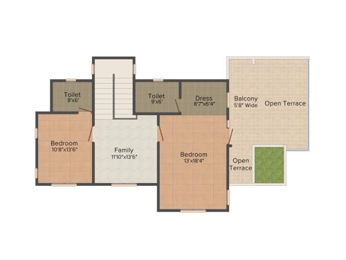 Prestige Mayberry (3BHK+3T (2,483 sq ft) + Servant Room 2483 sq ft)