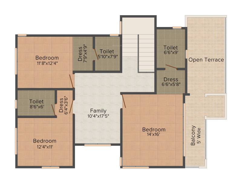 Prestige Mayberry (4BHK+4T (3,155 sq ft) + Servant Room 3155 sq ft)