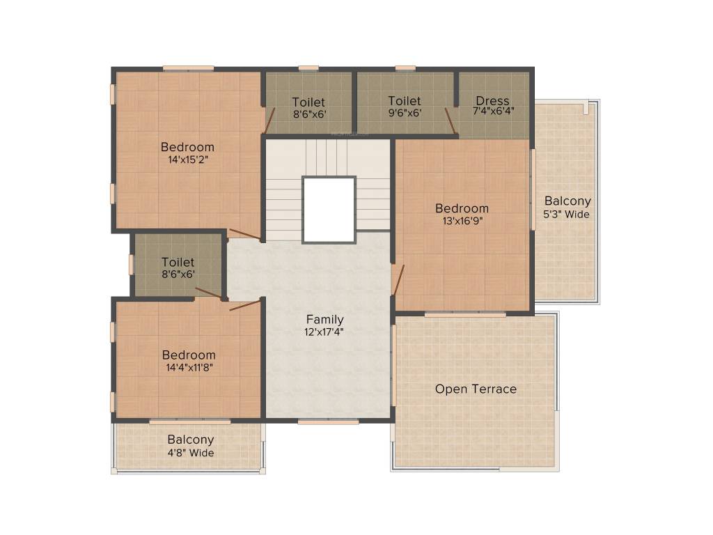 Prestige Mayberry (4BHK+4T (3,589 sq ft) + Servant Room 3589 sq ft)