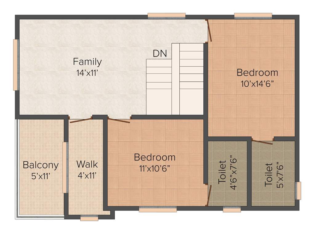 Peninsula Parkville (3BHK+3T (1,450 sq ft) 1450 sq ft)
