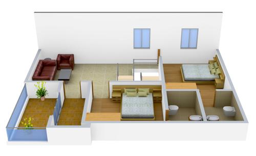 Peninsula Parkville (3BHK+3T (1,450 sq ft) 1450 sq ft)