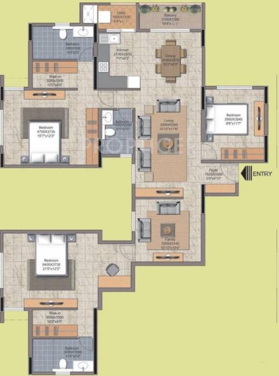 Nitesh Hyde Park (3BHK+3T (1,818 sq ft) 1818 sq ft) Nitesh Hyde Park (3BHK+3T (1,818 sq ft) 1818 sq ft)