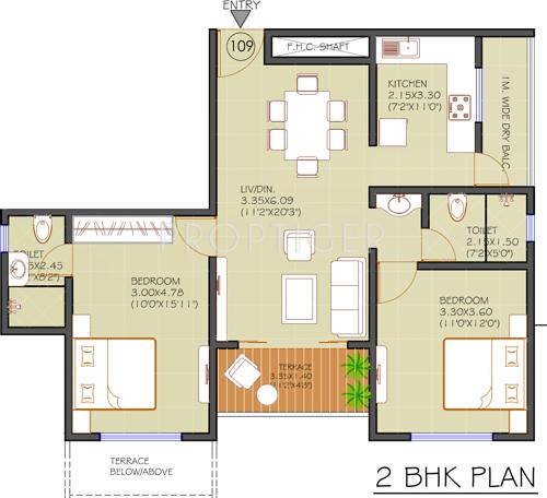 KUL Nation (2BHK+2T (1,024 sq ft) 1024 sq ft) KUL Nation (2BHK+2T (1,024 sq ft) 1024 sq ft)
