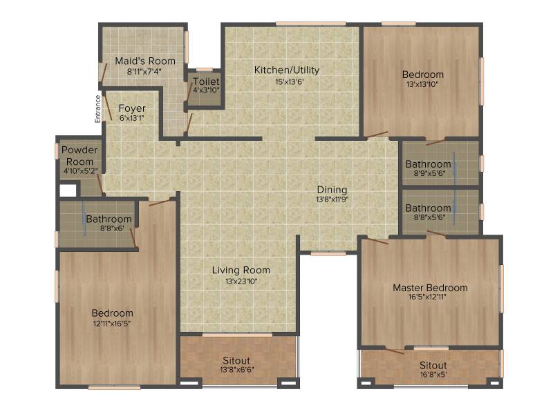 Ashed Regency La Majada (3BHK+4T (2,574 sq ft) + Servant Room 2574 sq ft)