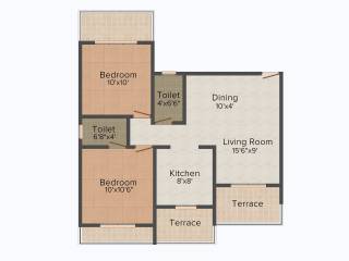 Devkrupa Devratna (2BHK+2T (1,055 sq ft) 1055 sq ft)