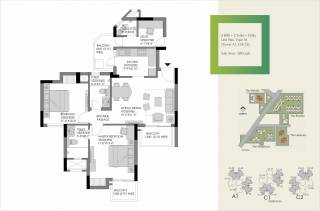 Experion The Heartsong (2BHK+2T (1,283 sq ft) + Servant Room 1283 sq ft) Experion The Heartsong (2BHK+2T (1,283 sq ft) + Servant Room 1283 sq ft)