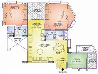 Gera Developments Emerald City (2BHK+2T (1,167 sq ft) 1167 sq ft)