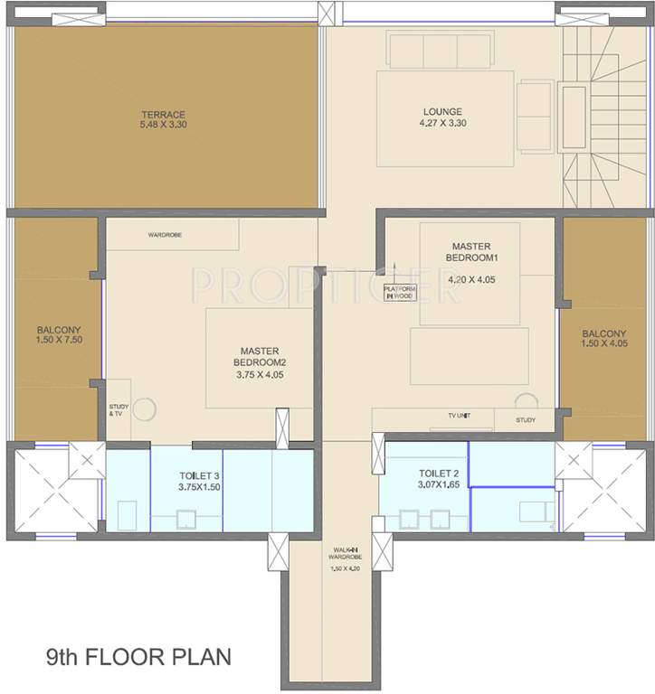 Mittal Crosswinds (4BHK+4T (3,850 sq ft) + Servant Room 3850 sq ft)