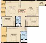 Axis Citrino (3BHK+2T (1,675 sq ft) 1675 sq ft)