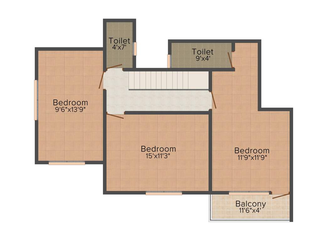 Unishire Projects Pvt Ltd Panamera 3BHK+3T (1,711 sq ft)