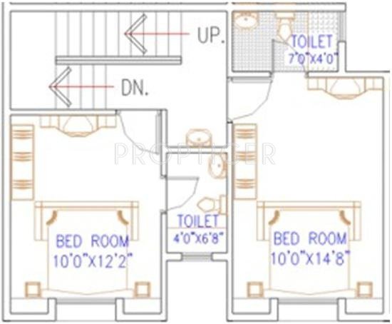 A P Akshay Villas (2BHK+3T (1,455 sq ft) 1455 sq ft)