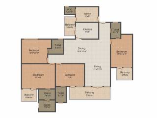 Tulip Tulip Ivory (4BHK+4T (2,400 sq ft) 2400 sq ft)