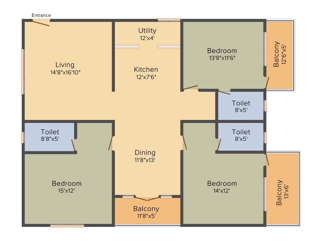 Samhita Greenwoods (3BHK+3T (2,070 sq ft) 2070 sq ft)