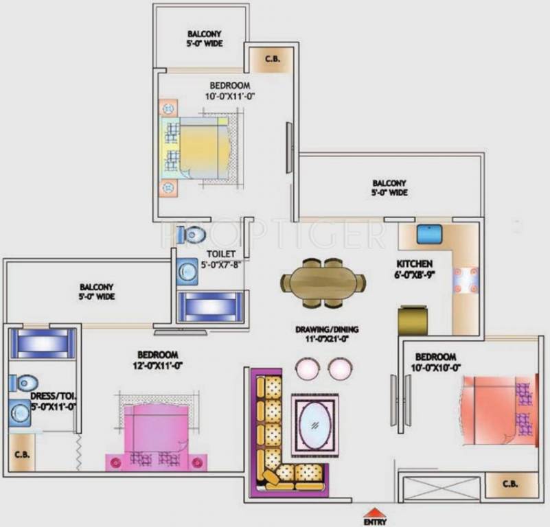 Nirala Estate (3BHK+2T (1,245 sq ft) 1245 sq ft) Nirala Estate (3BHK+2T (1,245 sq ft) 1245 sq ft)