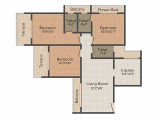 Gami Amar Harmony (3BHK+3T (1,440 sq ft) 1440 sq ft) Gami Amar Harmony (3BHK+3T (1,440 sq ft) 1440 sq ft)