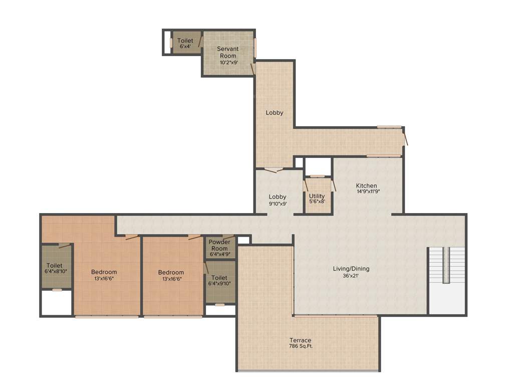 Marvel Kyra (4BHK+4T (6,470 sq ft) + Servant Room 6470 sq ft)