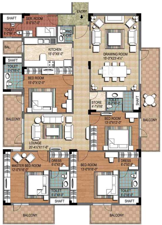 Ninex City (4BHK+4T (3,600 sq ft) + Servant Room 3600 sq ft)