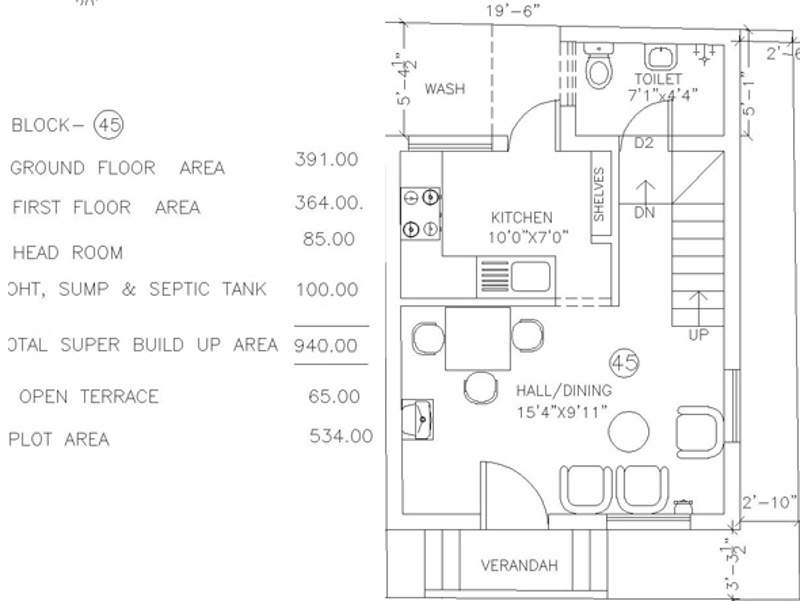  serene county Floor Plan Ground Floor Plan