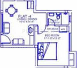 Palace Sai Mahaveera (1BHK+1T (564 sq ft) 564 sq ft)