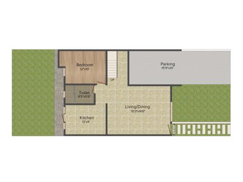 Unitech Palm Villas (4BHK+4T (1,900 sq ft)   Study Room 1900 sq ft)