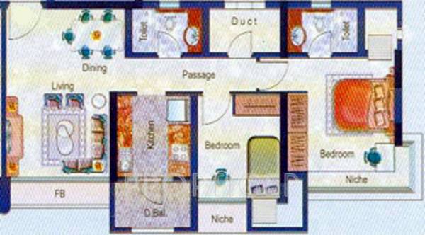 Evershine Embassy (2BHK+2T (915 sq ft) 915 sq ft) Evershine Embassy (2BHK+2T (915 sq ft) 915 sq ft)