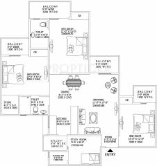 Gaursons 16th Avenue (3BHK+2T (1,600 sq ft) + Study Room 1600 sq ft) Gaursons 16th Avenue (3BHK+2T (1,600 sq ft) + Study Room 1600 sq ft)