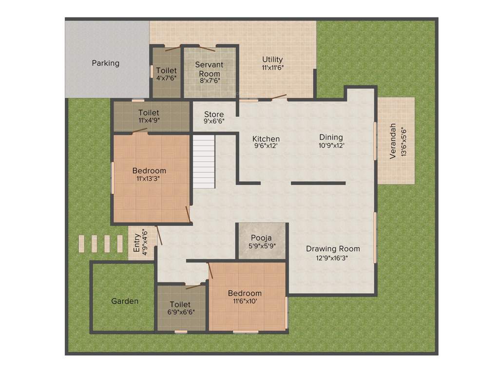 India Greenland the Eco Village (4BHK+6T (2,850 sq ft) + Servant Room 2850 sq ft)