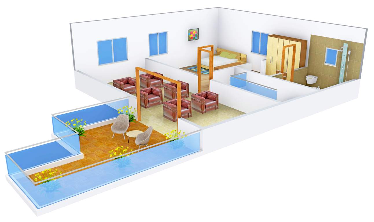 Aditya Eden Woods (4BHK+4T (3,930 sq ft)   Study Room 3930 sq ft)