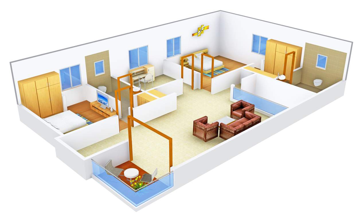 Aditya Eden Woods (4BHK+4T (3,930 sq ft)   Study Room 3930 sq ft)