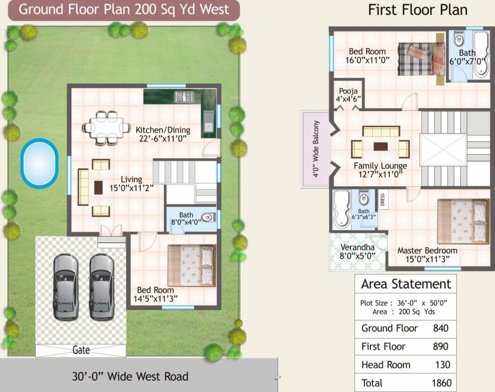SRK Green Park (3BHK+3T (1,860 sq ft) + Pooja Room 1860 sq ft)