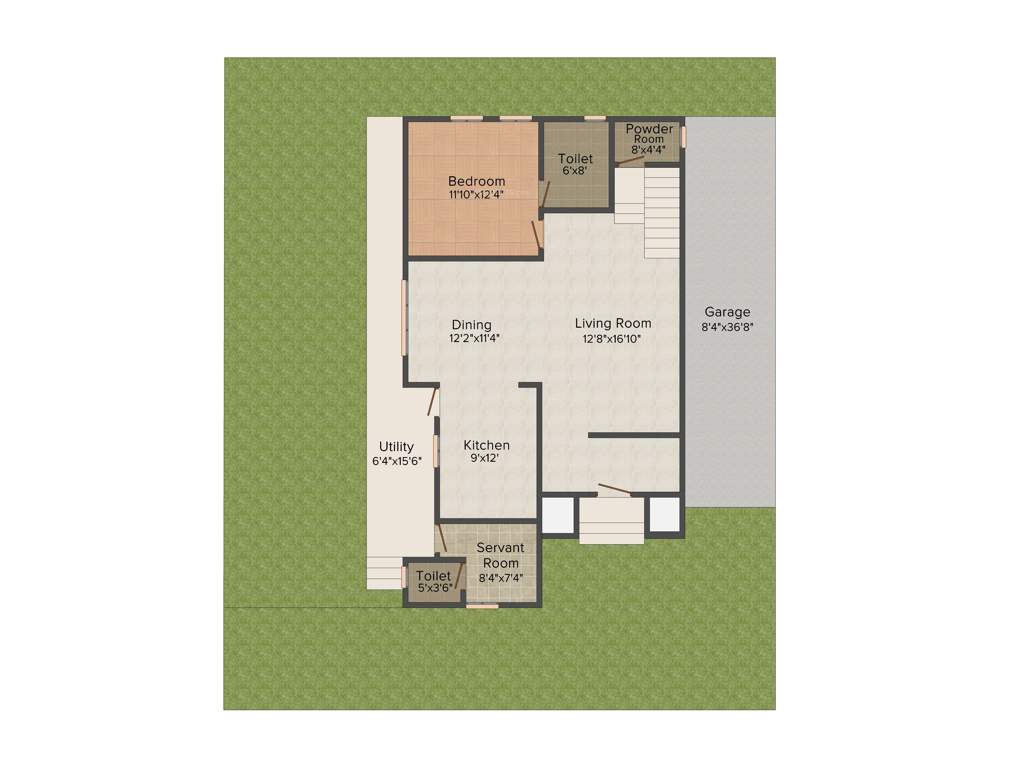 LGCL Beautiful World 4BHK+4T (2,801 sq ft)