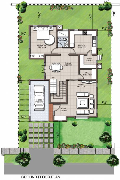 Adarsh Serenity (3BHK+3T (2,425 sq ft) + Pooja Room 2425 sq ft)