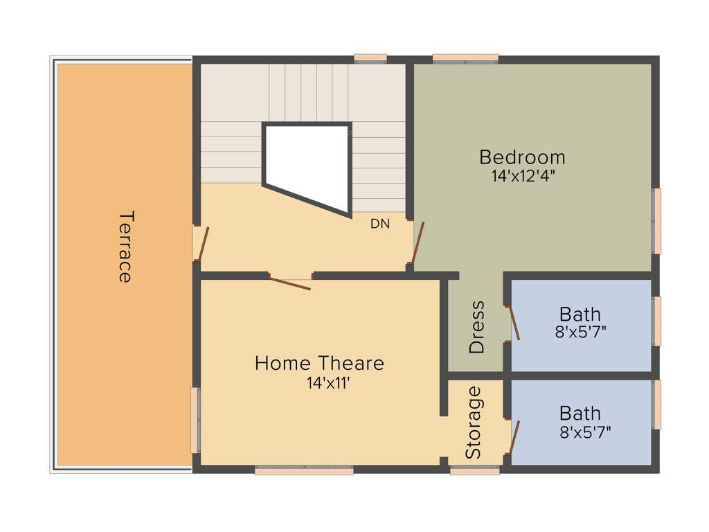 Modi Sterling Homes (4BHK+6T (2,593 sq ft)   Study Room 2593 sq ft)