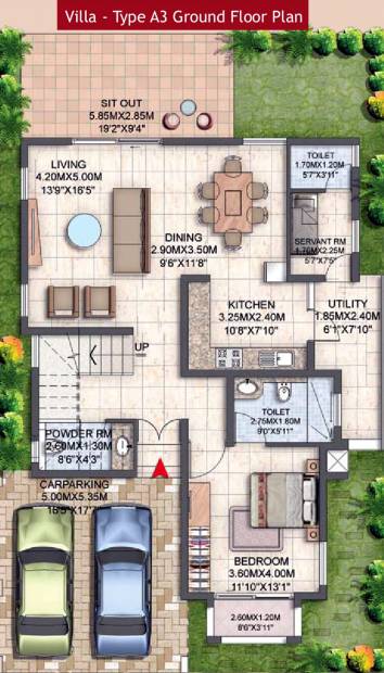 Prestige Silver Oak (4BHK+5T (3,940 sq ft) + Servant Room 3940 sq ft)